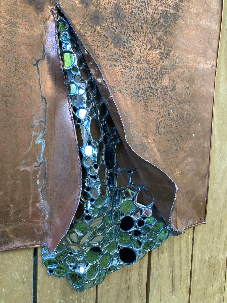 'Torn' Sculptural Wall Mirror