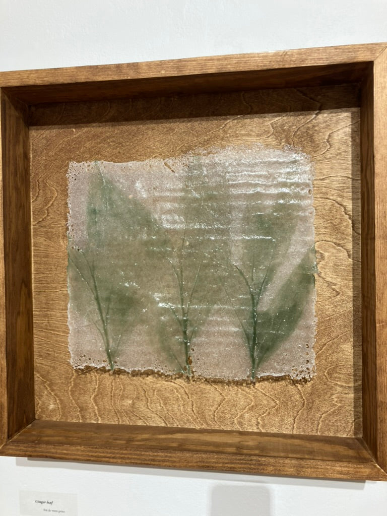 Ginger Leaf Glass Print