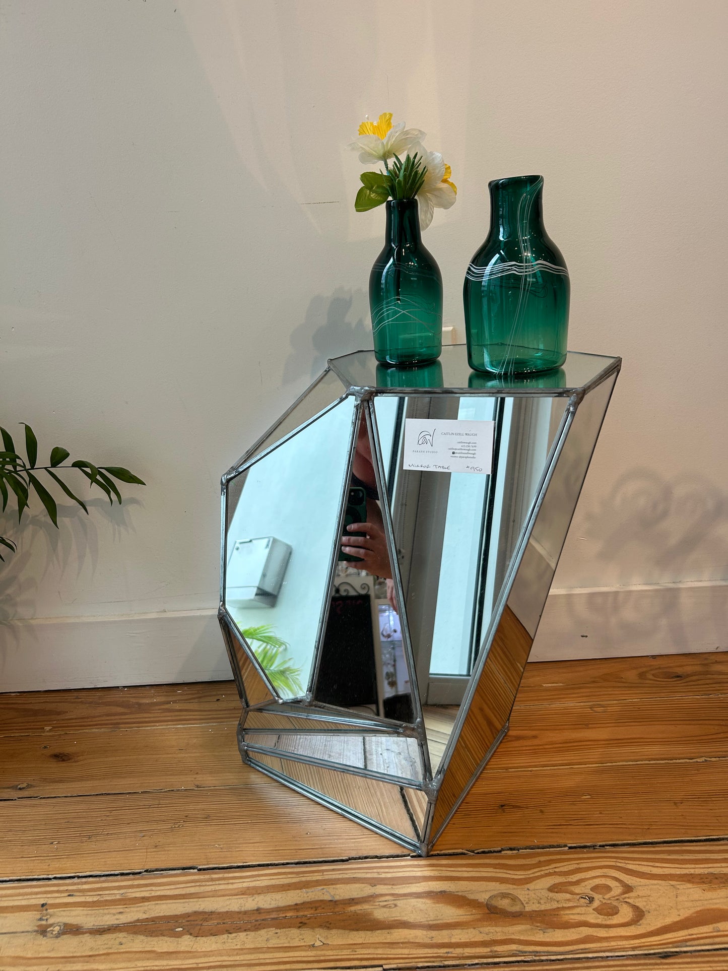 Mirror Side Table