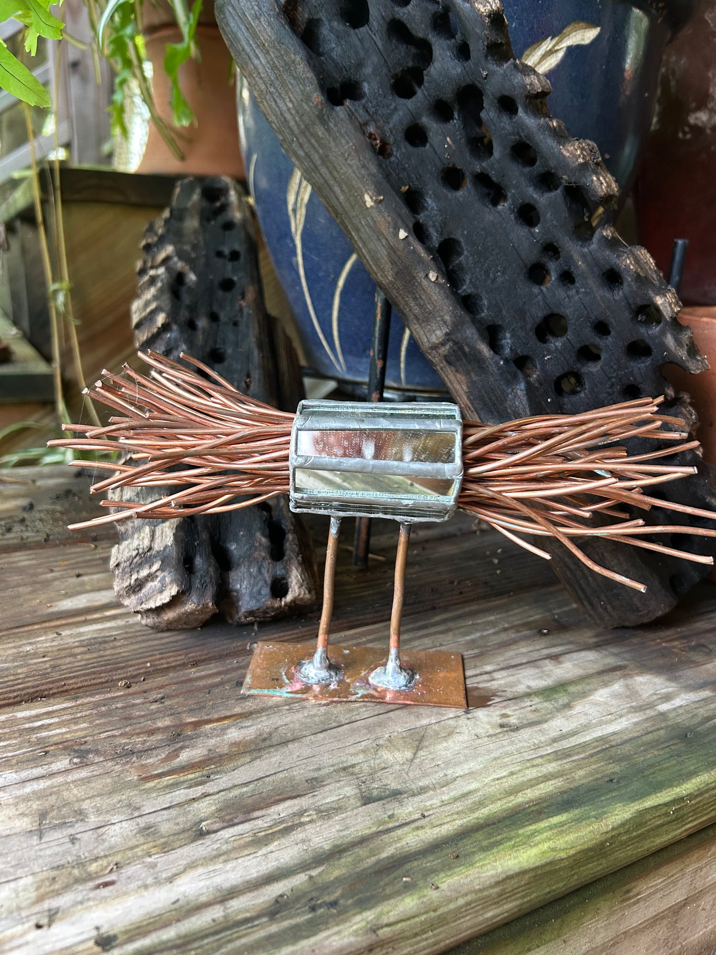 Mirror Bundled Copper Sculpture