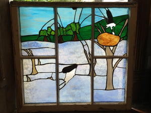 Osprey Stained Glass Window