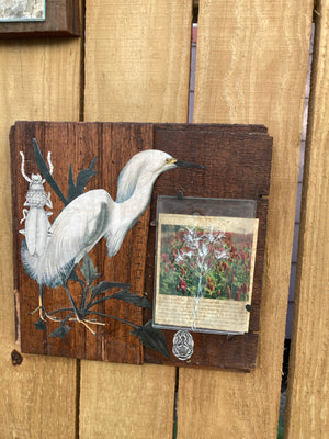 Star of Bethlehem & Snowy Egret, Pandemic Collage Collection