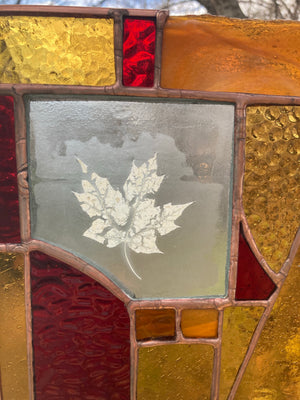 Maple Stained Glass Panel