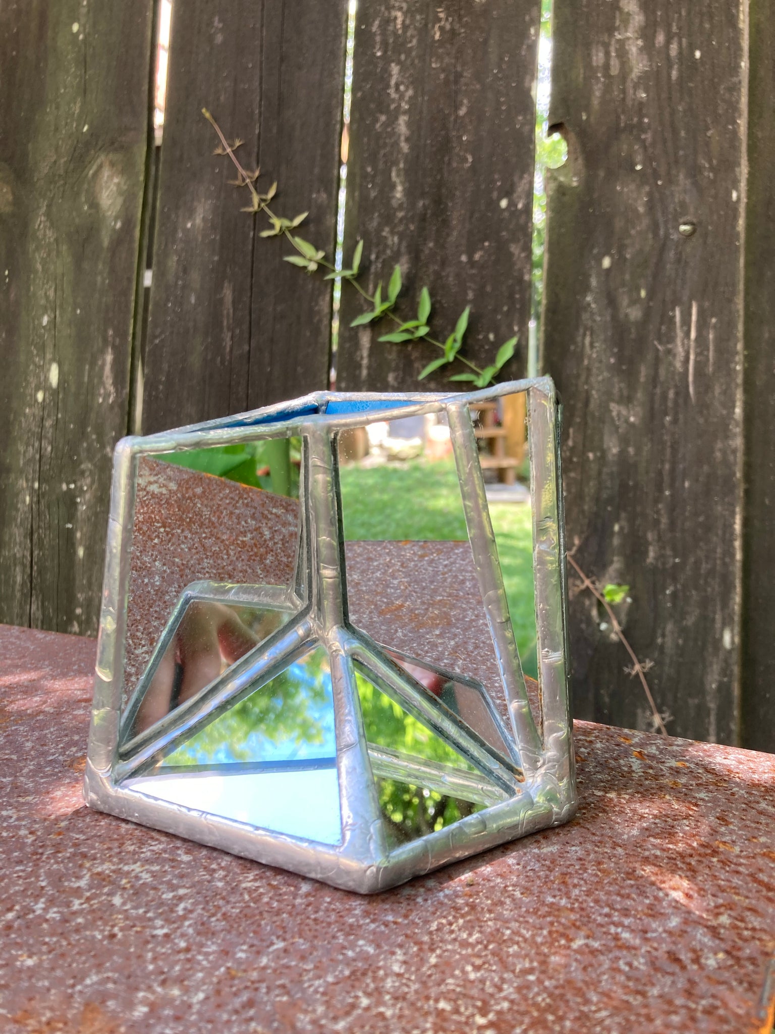Sculptural Mirror Vase #6