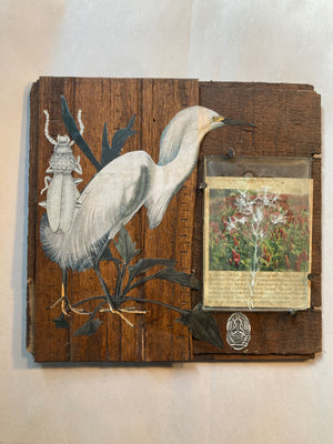 Star of Bethlehem & Snowy Egret, Pandemic Collage Collection